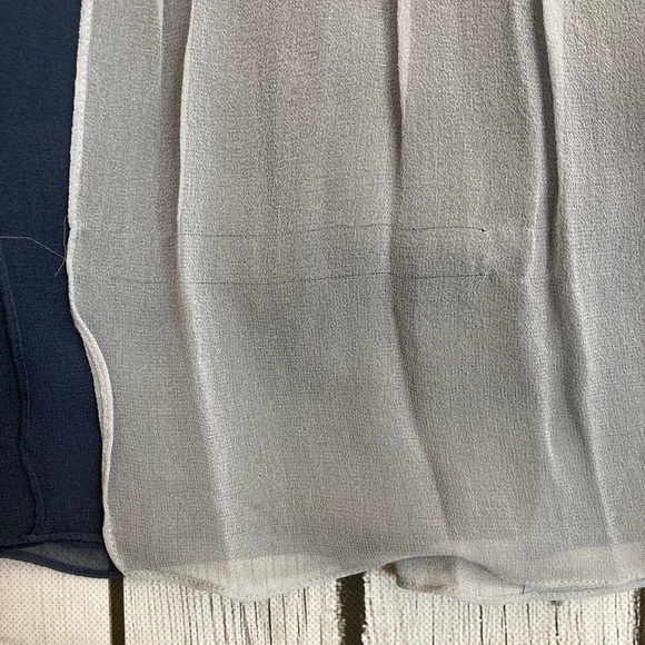 Oleg Cassini Color Block Silk Cocktail Dress - Picture 16 of 16